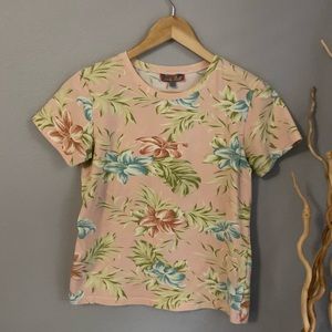 Vintage Tiki Reef Club stretchy fitted shirt